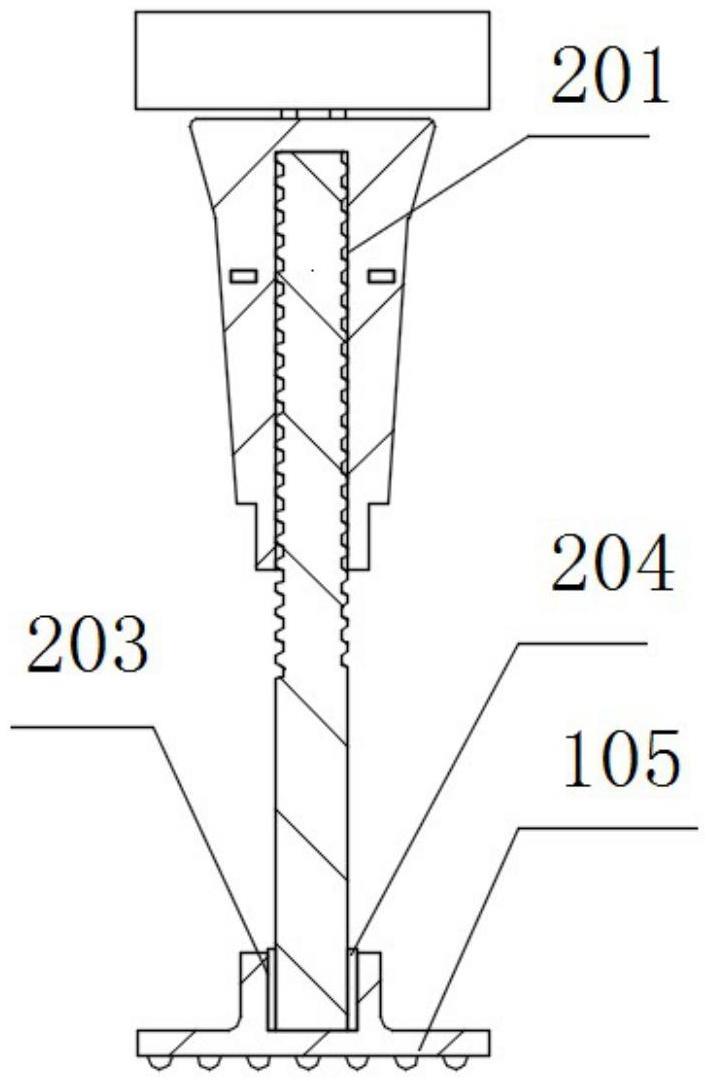 一种集装箱输送线的支撑脚结构的制作方法