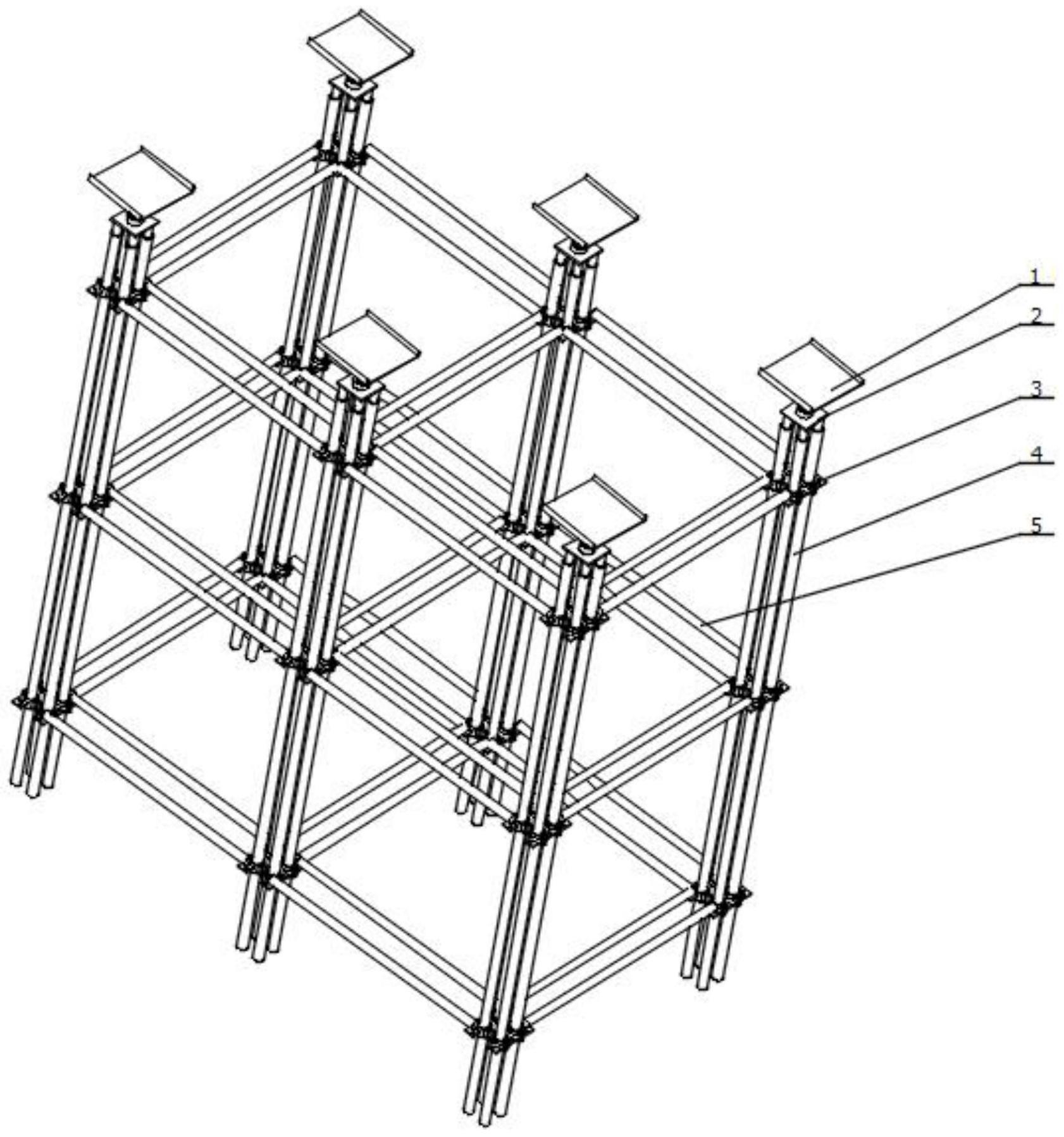 一种厚重结构钢管组合架支撑体系及其施工方法与流程