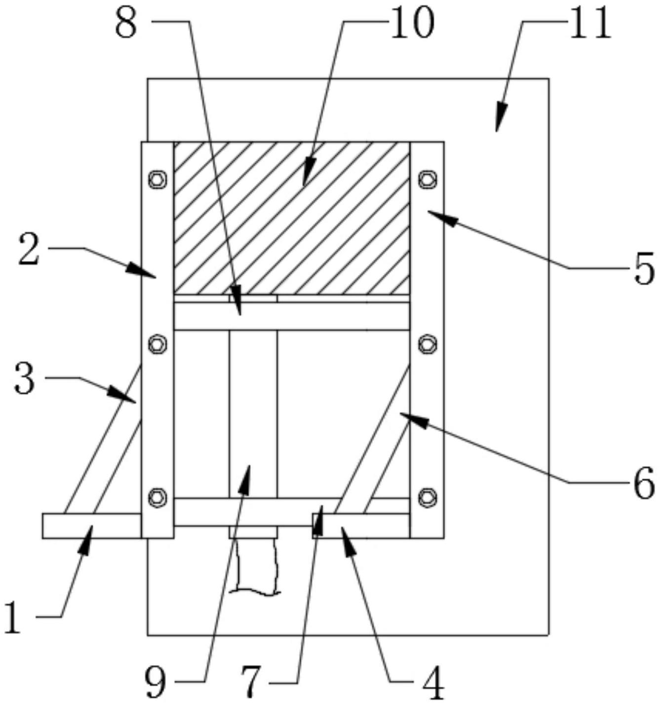 一种对称双对三角稳固防烧操作器固定装置的制作方法