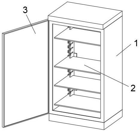 一种内部隔板可调节式电力柜的制作方法