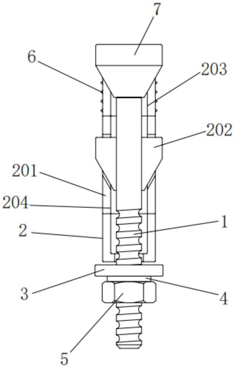 一种抗拉拔后扩底机械锚栓的制作方法