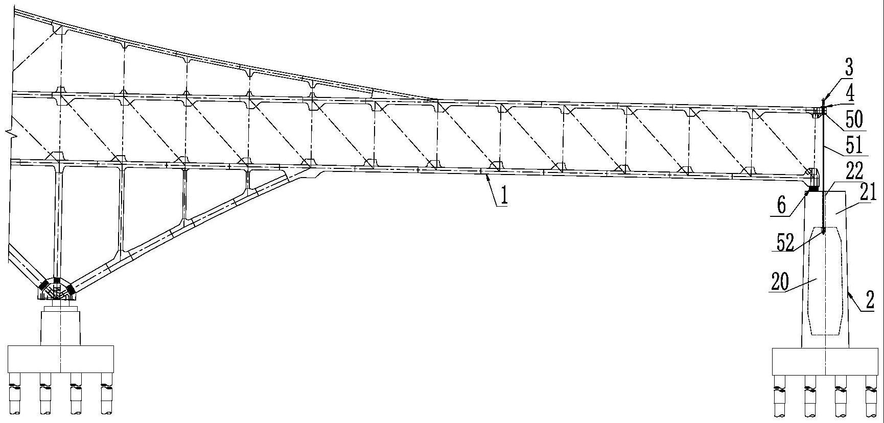 一种中承式钢拱桥后锚固压重装置的制作方法