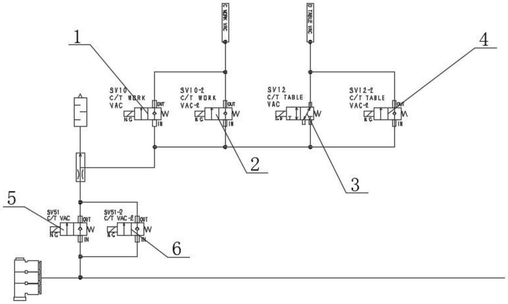 一种陶瓷吸盘真空保持回路的制作方法