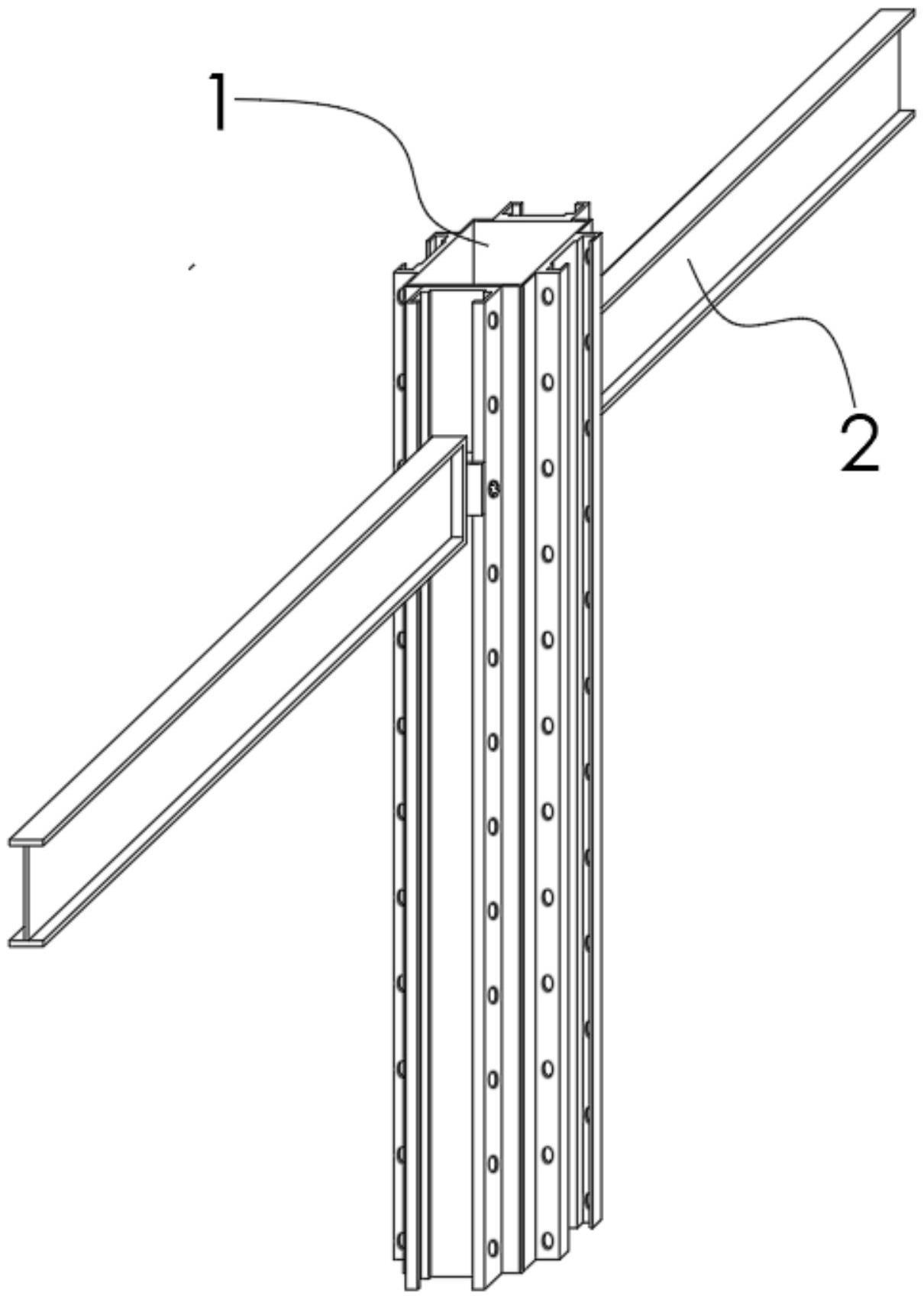 一种用于钢管混凝土柱钢梁端螺栓连接结构的制作方法