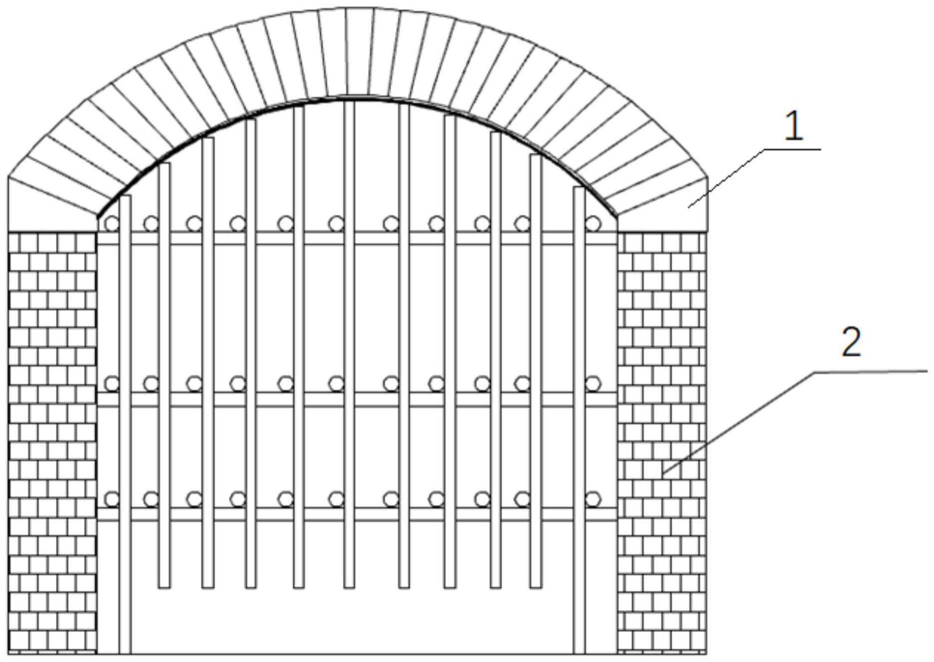 一种用脚手架制作架拱模具的沸腾炉架拱方法与流程