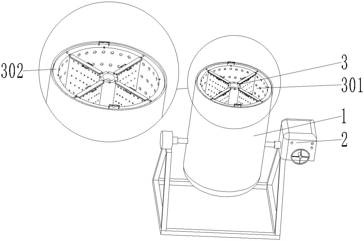 一种铝盖清洗机用的清洗仓篮结构的制作方法