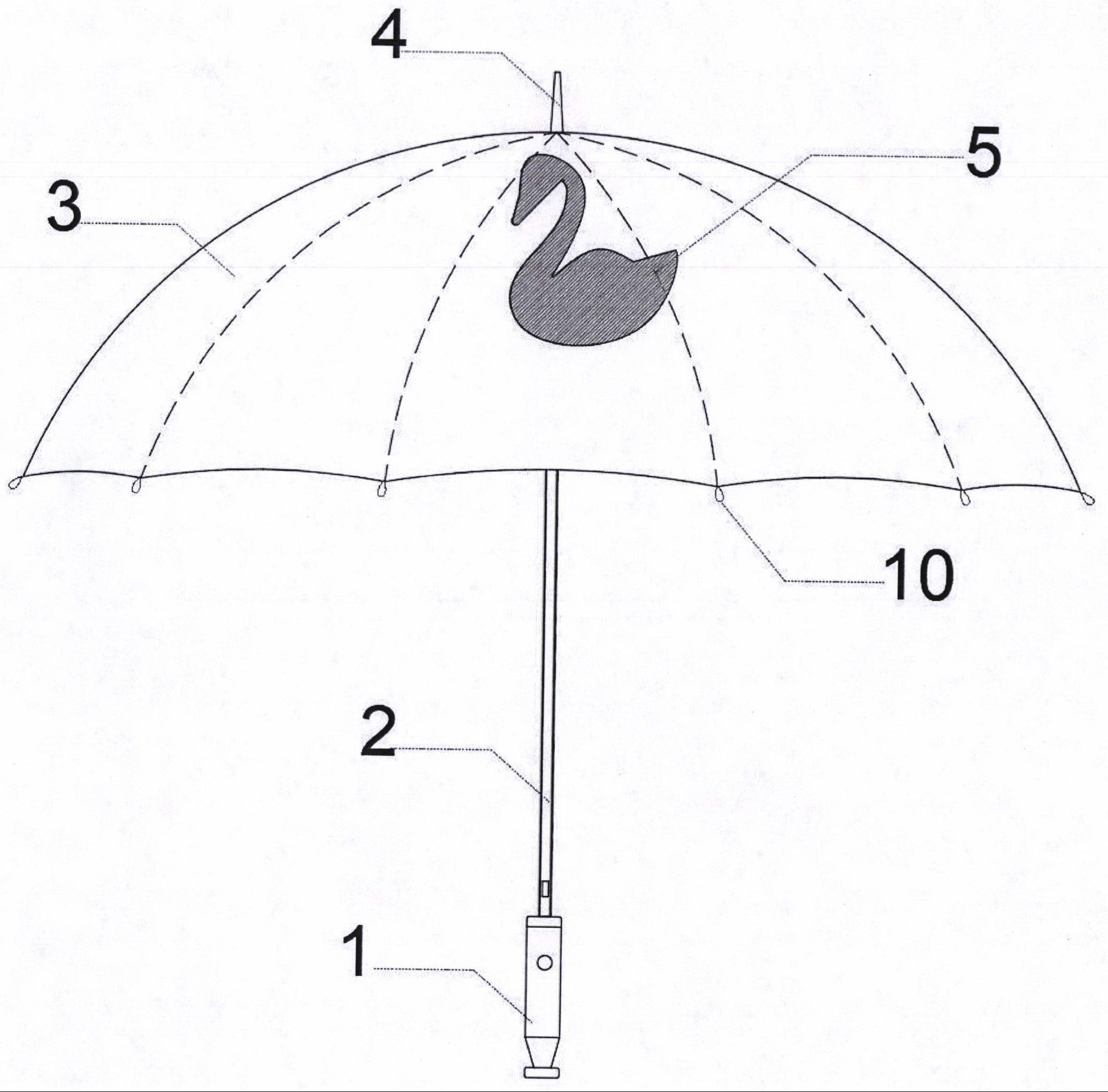 一种伞面有发光图案的雨伞的制作方法