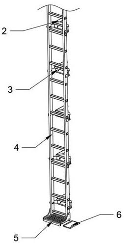 一种舒适型双立柱堆垛机的爬梯的制作方法