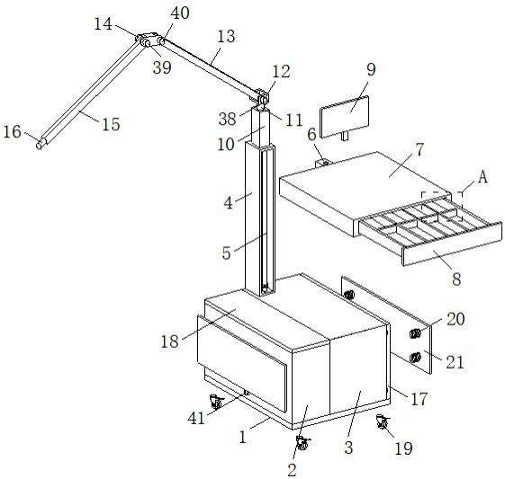 一种具有可调式支臂的智控型多功能的医疗推车的制作方法