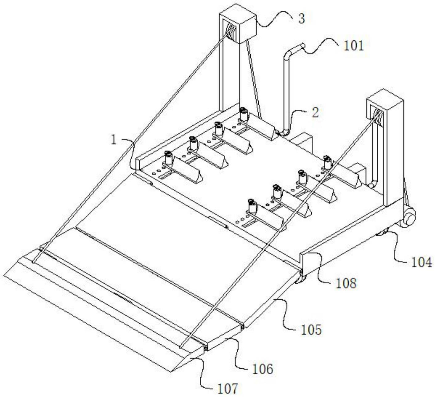 一种建筑施工桶状物的搬运架的制作方法