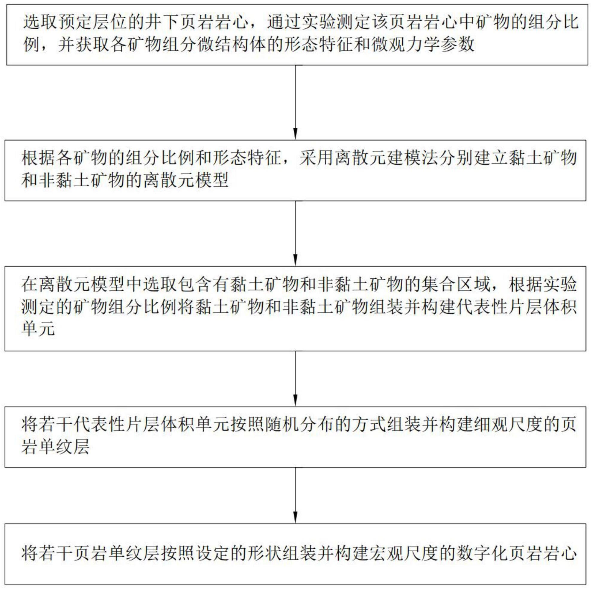 一种页岩矿物微结构体的数字化表征方法