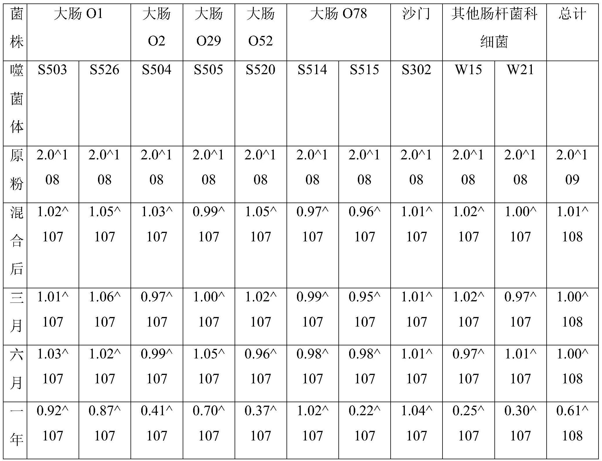 一种噬菌体制剂、抗菌剂和应用的制作方法