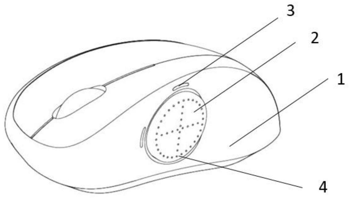 一种利用拇指辅助定位的鼠标