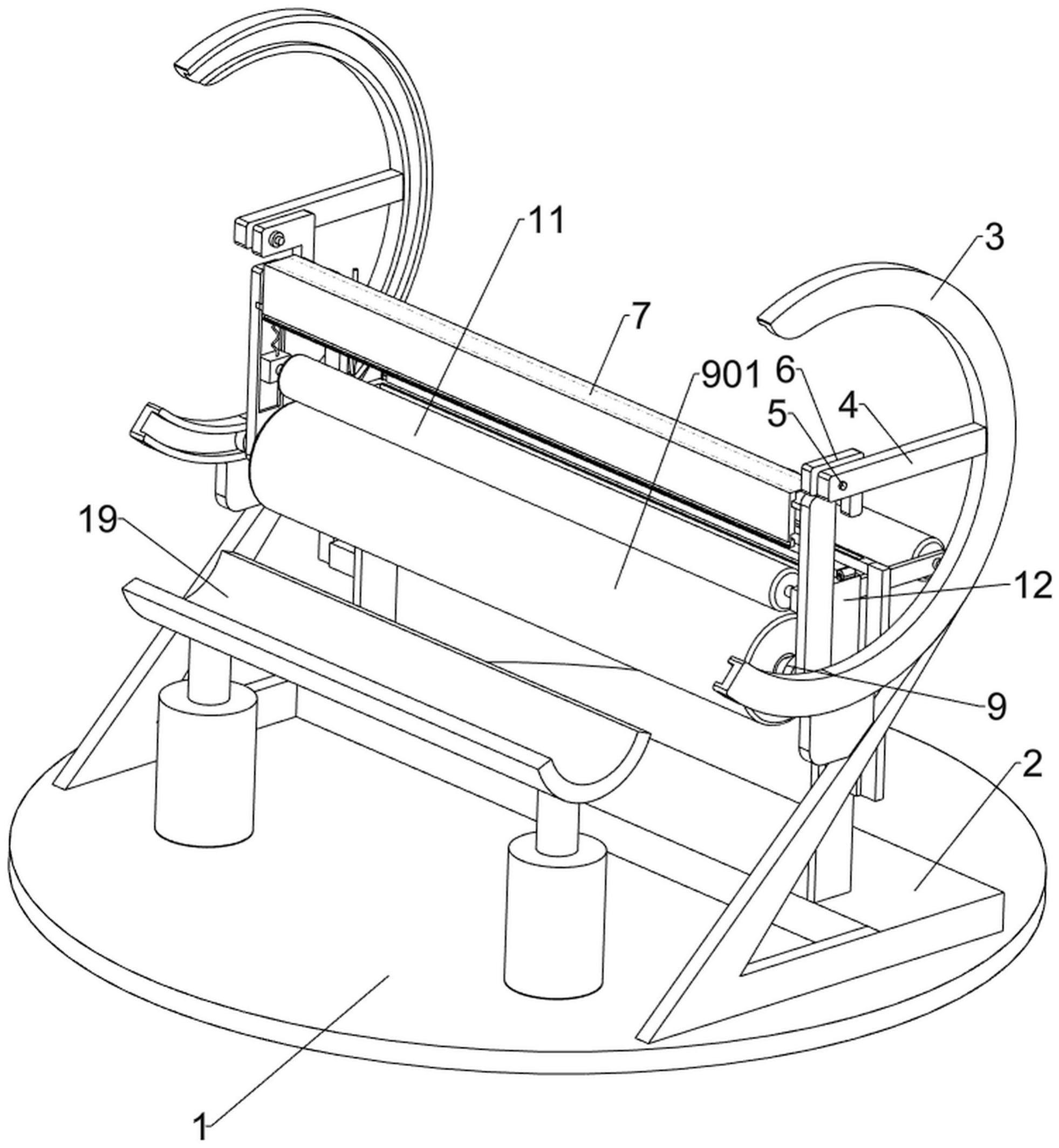 一种针织大圆机的牵拉卷取装置的制作方法
