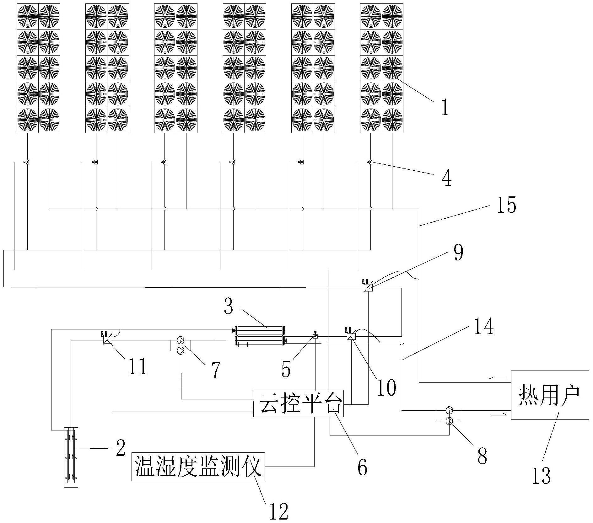 一种基于中深层井下换热与双级压缩螺杆热泵的供热系统的制作方法