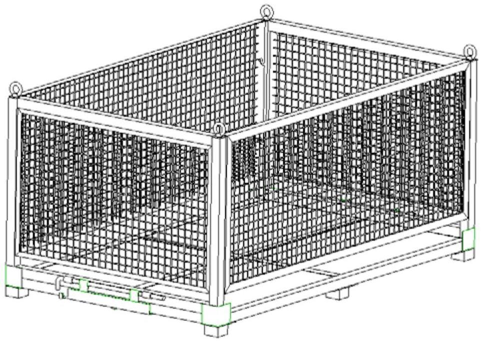一种航空集装化运输配载箱笼的制作方法