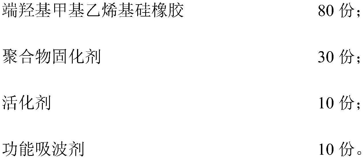 一种吸波低收缩甲基乙烯基硅橡胶及其制备方法与流程