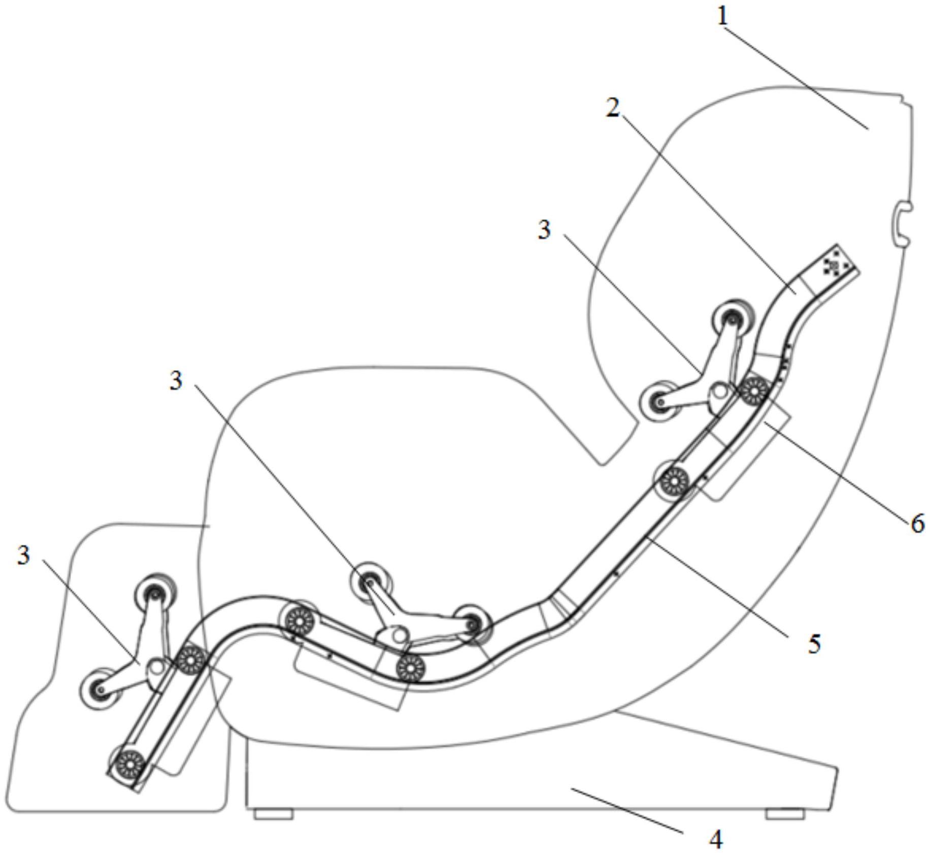 一种机芯可以从颈部按摩到小腿的按摩椅的制作方法