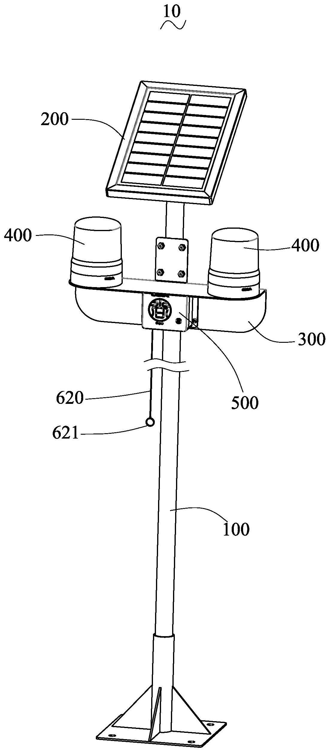 太阳能声光警示器的制作方法