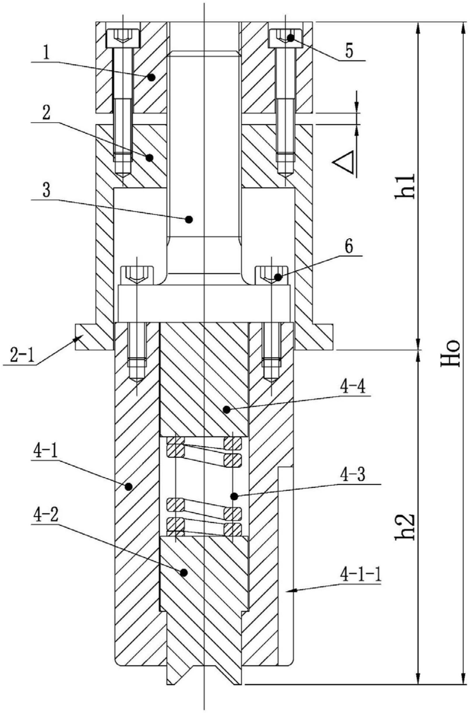 数控转塔冲床小工位模具闭合高度可调节的上模的制作方法