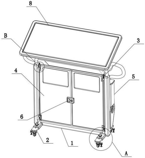 一种建筑施工现场用临时防护门的制作方法