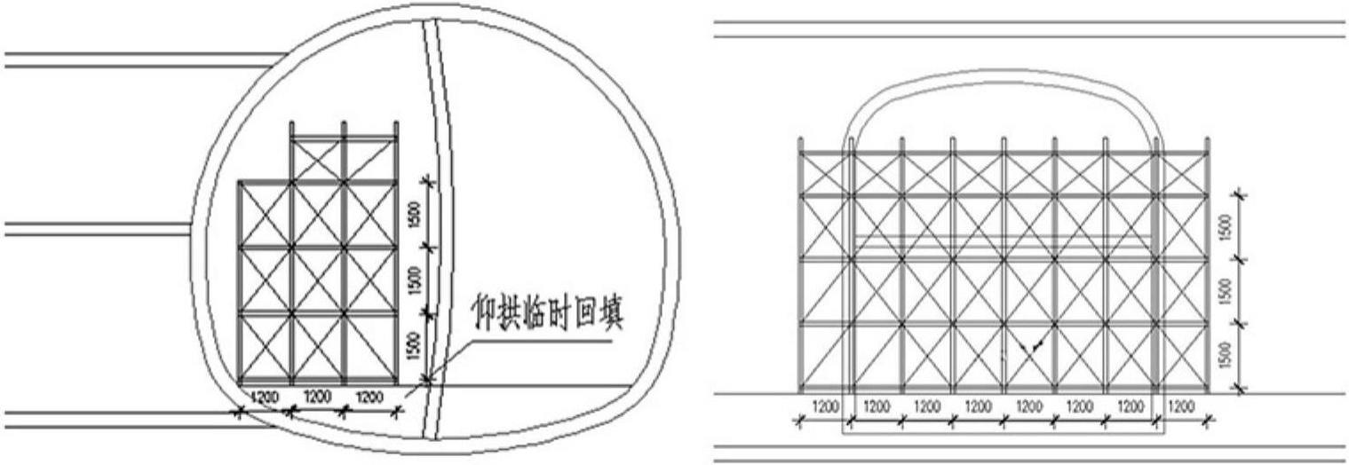 一种适用于大断面曲边墙隧道的马头门施工方法