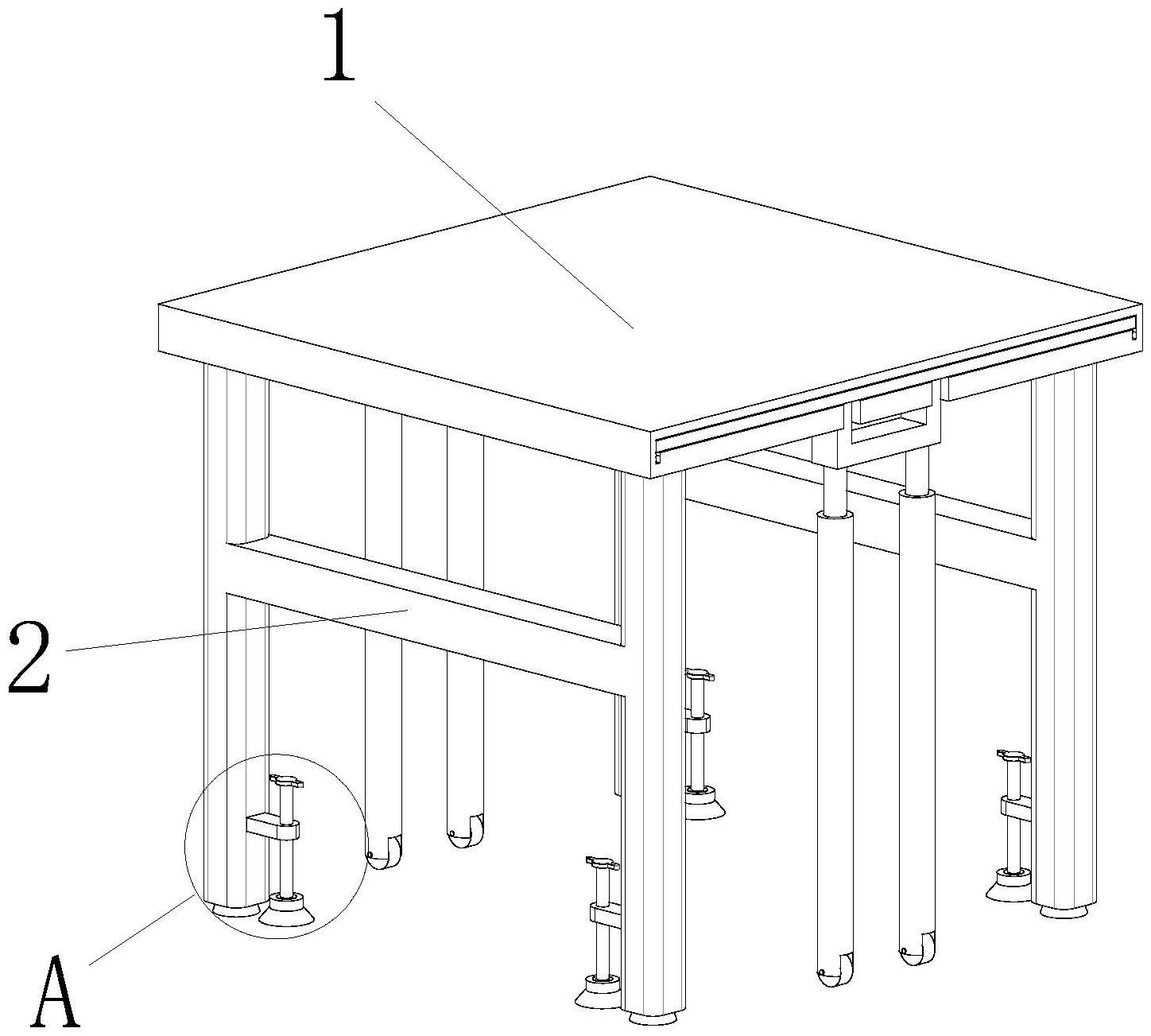 一种可延长桌板的桌台的制作方法