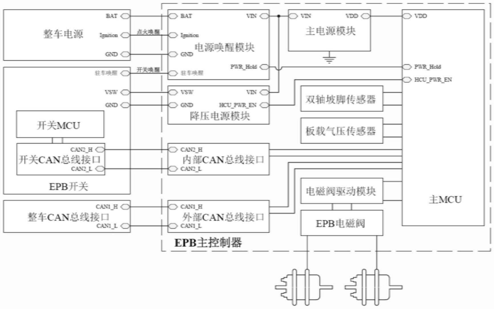 一种电子驻车制动系统的制作方法