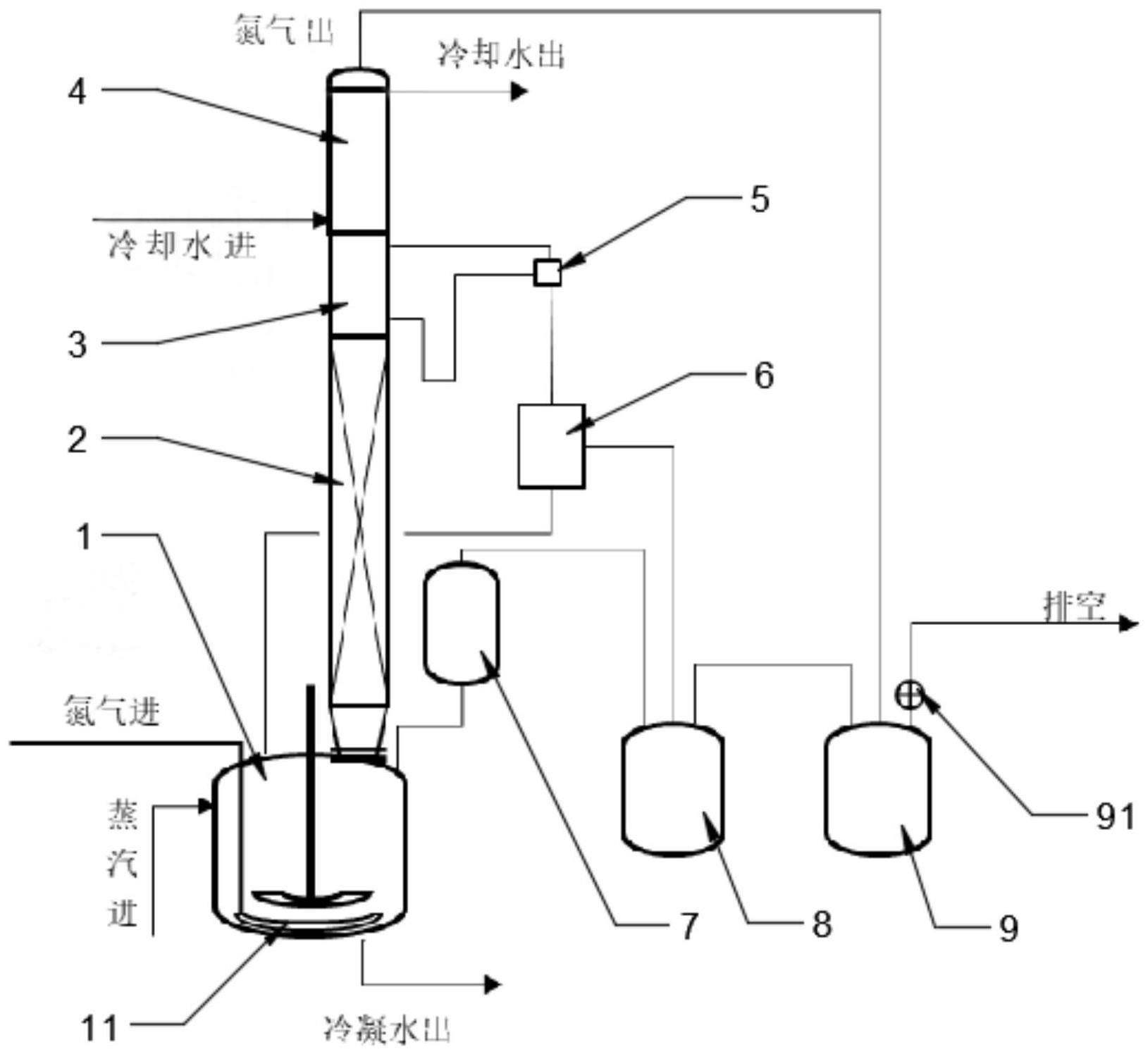 一种通过水解桂醛制备苯甲醛的氮气保护系统的制作方法