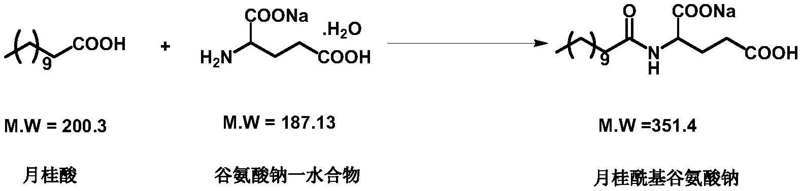 一种高品质月桂酰基谷氨酸钠的制备方法与流程