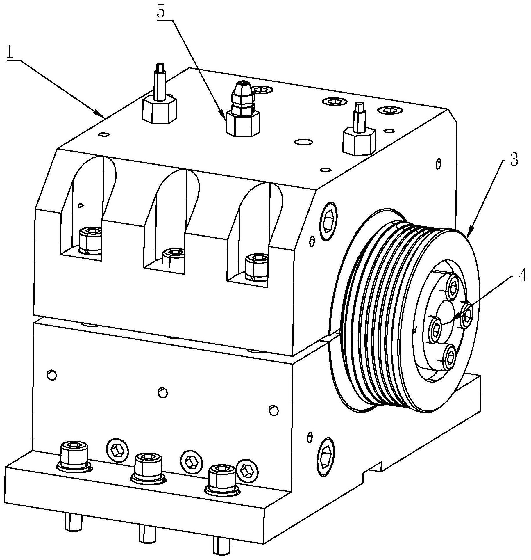 水泵轴连轴承密封圈防水测试装置的制作方法