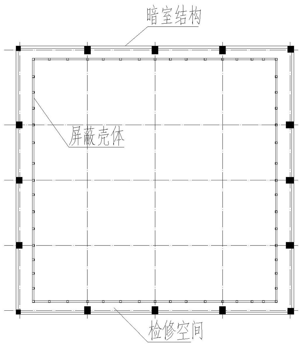 一种电磁波暗室厂房空腹框架支撑体系的制作方法