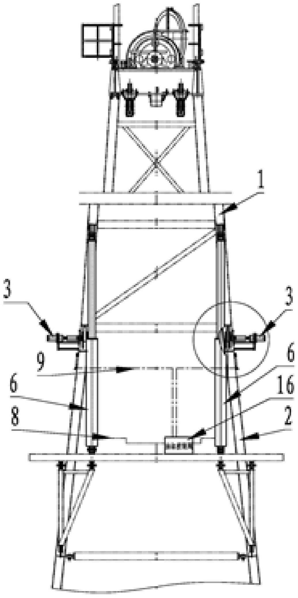折弯井架用自动同步和远程锁定机构的制作方法