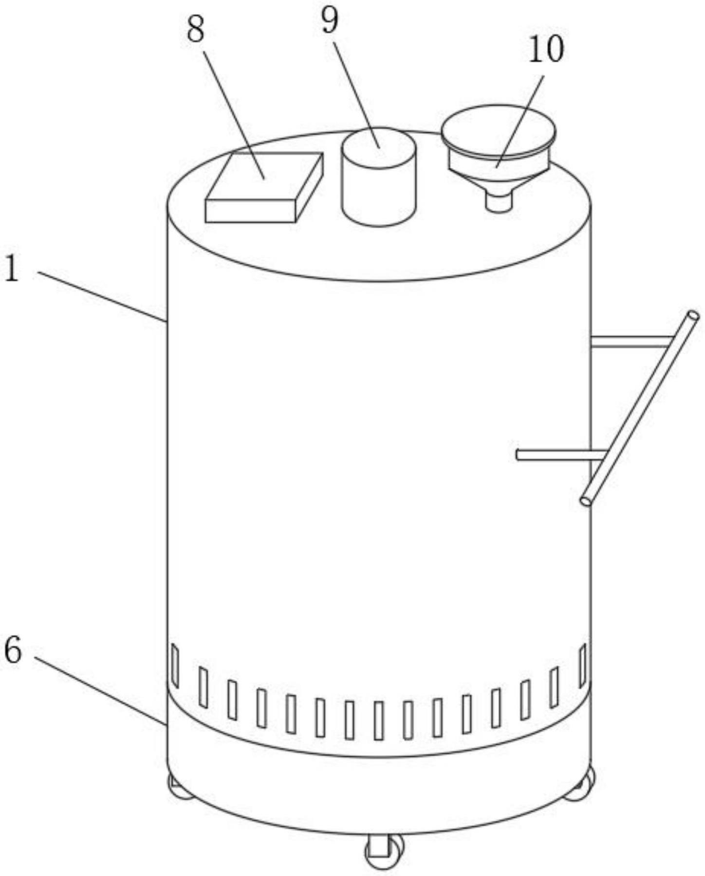 一种有机肥原料的暂存容器的制作方法