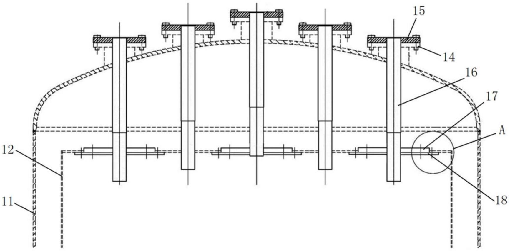 电极锅炉电极槽安装定位装置的制作方法