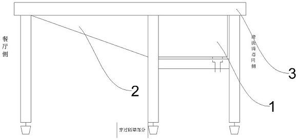 一种斜台面餐具回收台盆的制作方法