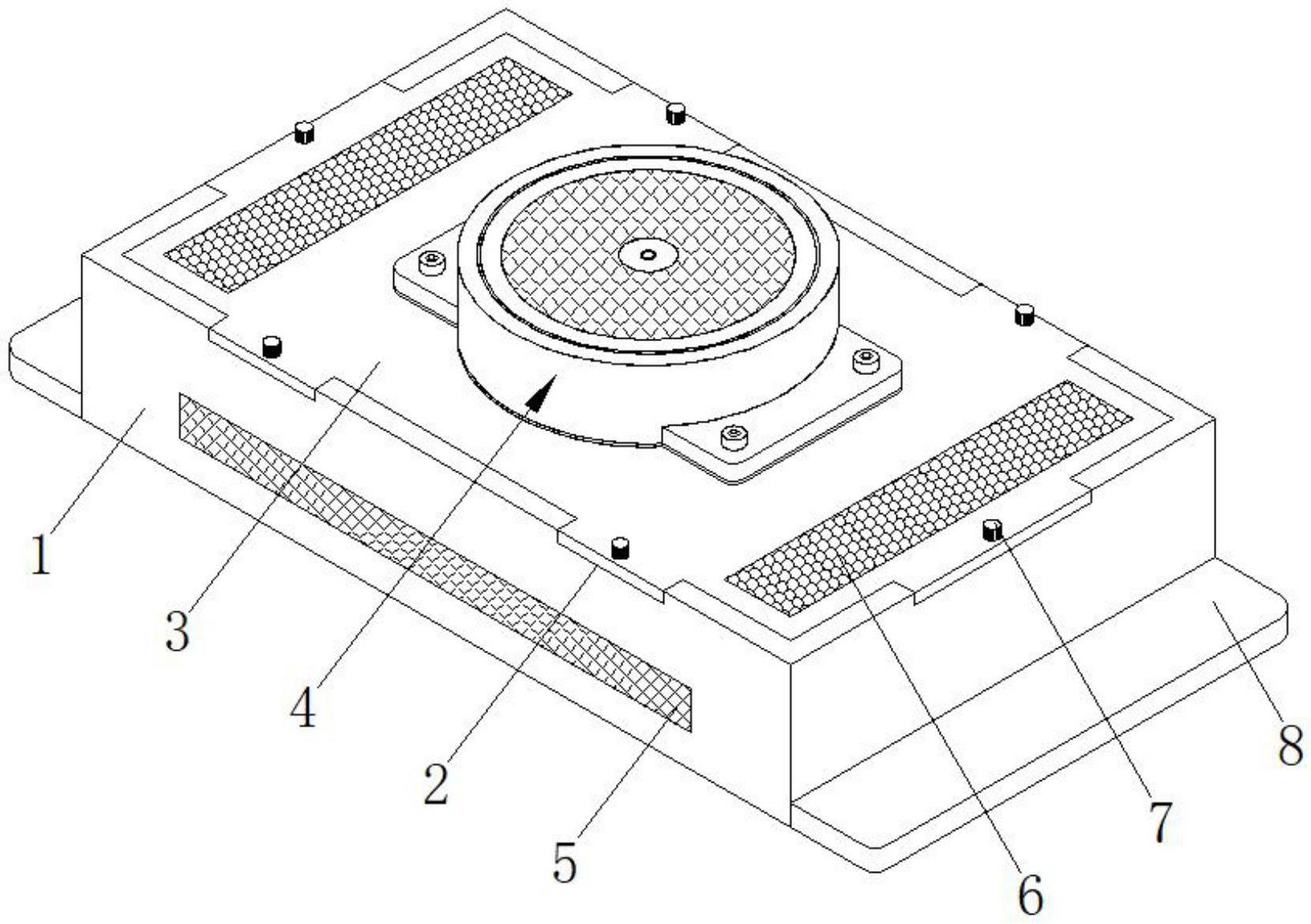 多媒体服务器用的存储设备散热装置的制作方法