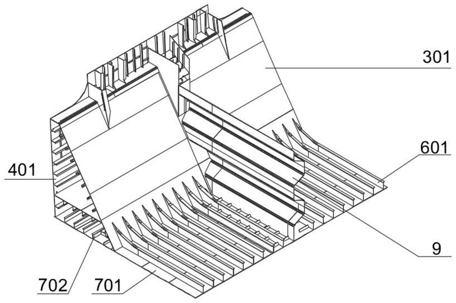 一种带横舱壁船舶顶边舱分段无脚手施工工艺的制作方法
