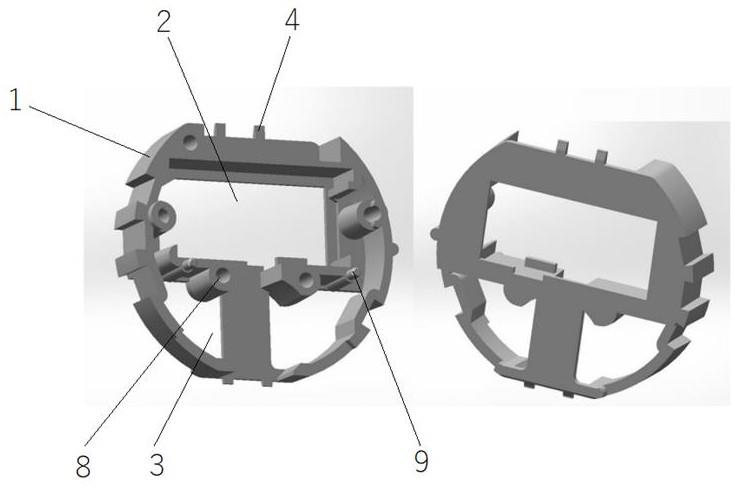 一种简化生产配件和流程的圆形正面按键电子表机芯结构的制作方法