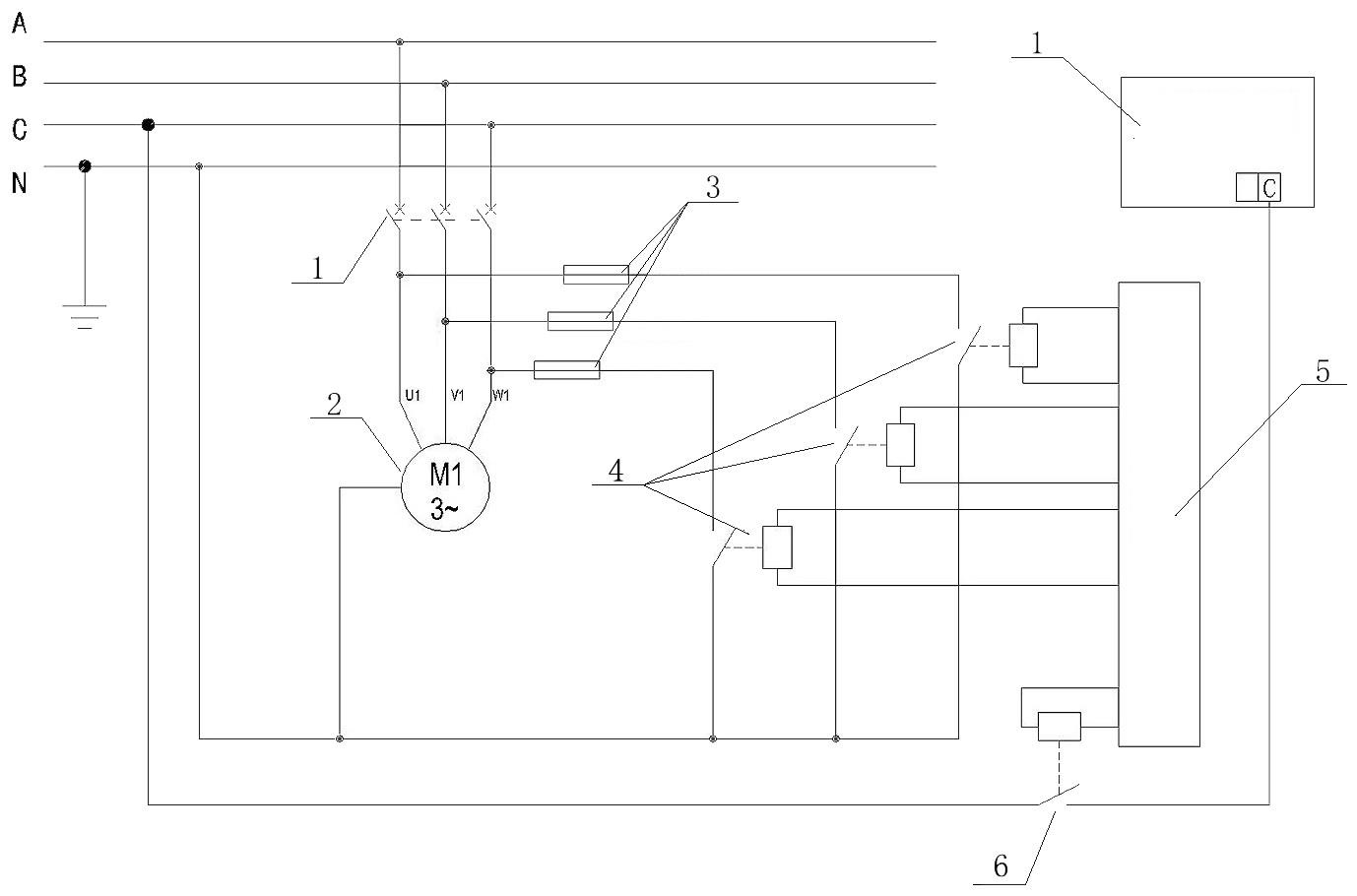 一种用电设备火线与外壳短路故障仿真电路的制作方法