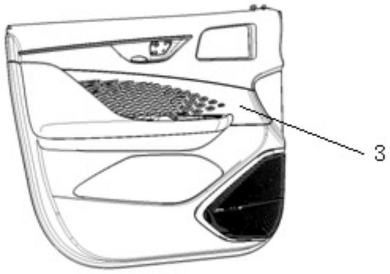 一种汽车3D立体纹理包覆装饰的门饰板及汽车的制作方法