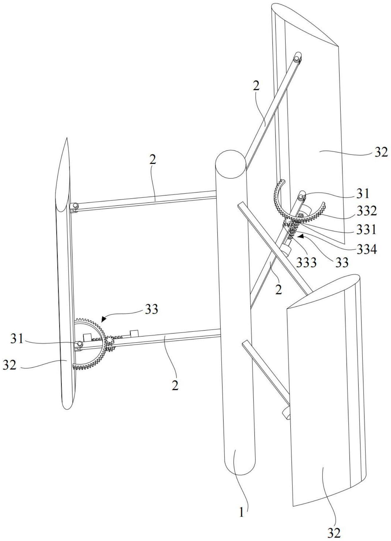 一种能控制转速的升力型垂直轴风力发电机叶轮的制作方法