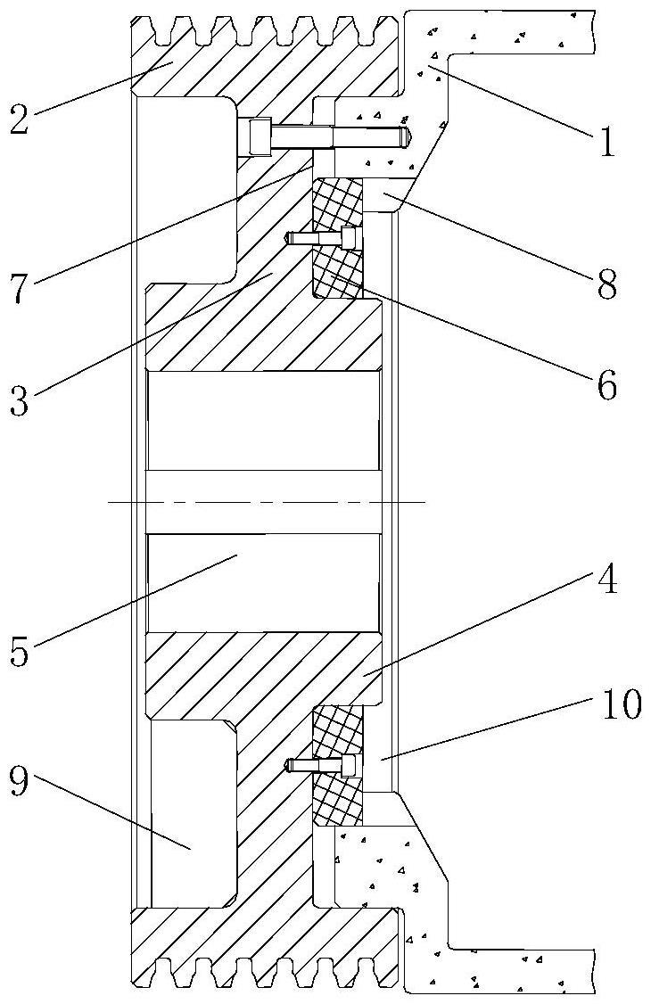 一种平衡型电梯曳引轮结构的制作方法