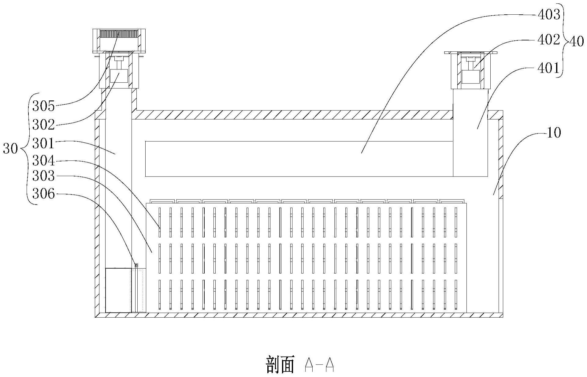 电池室储能电池簇风冷散热装置的制作方法