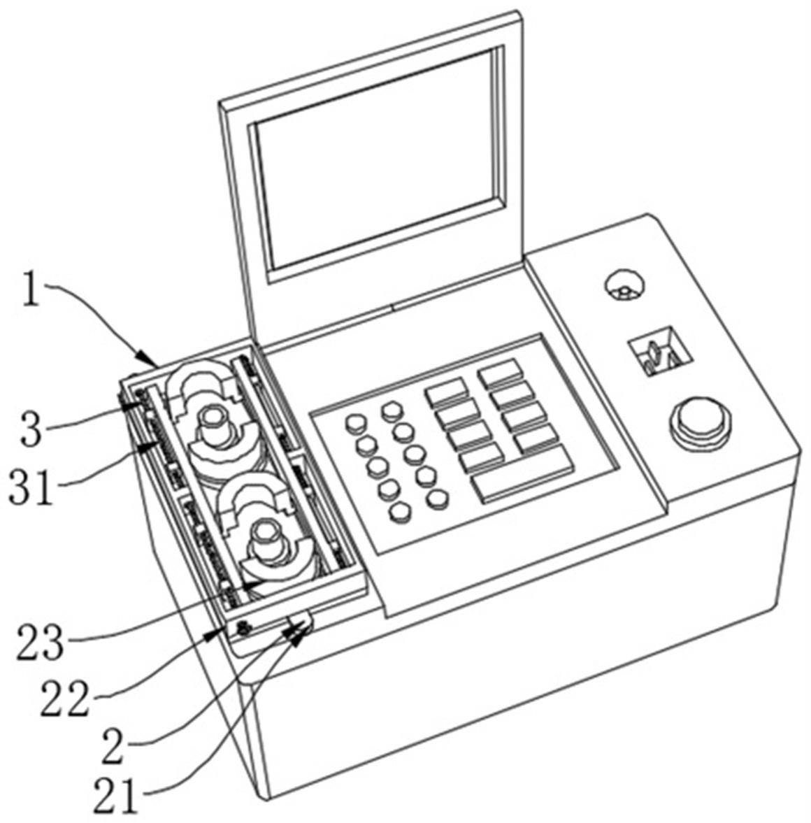 一种用于烟尘烟气分析仪的连接软管的固定装置的制作方法