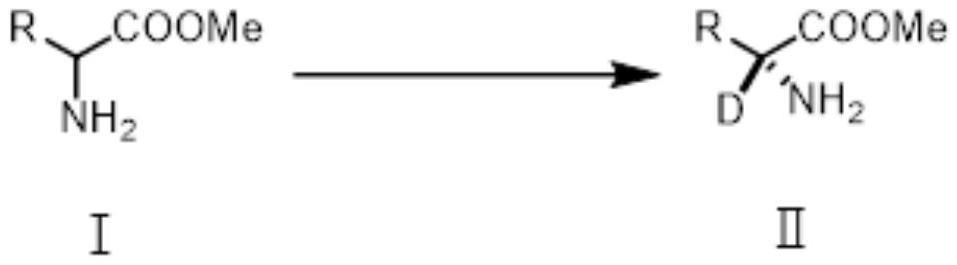 一种α-氘代氨基酸甲酯的制备方法与流程