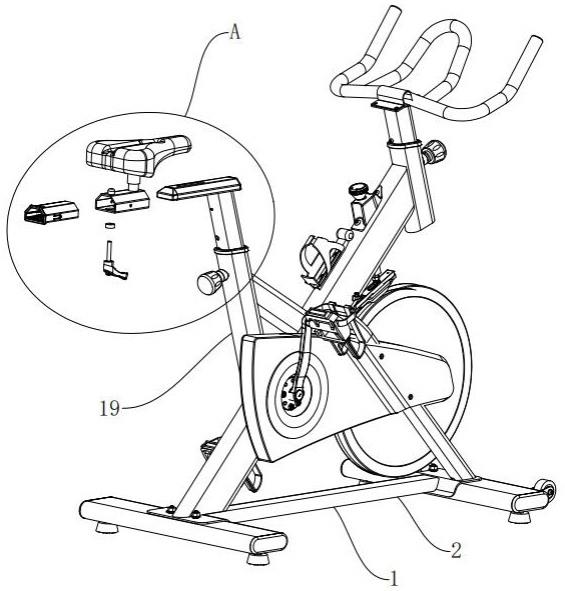 一种便于调节的动感单车训练器滑座的制作方法
