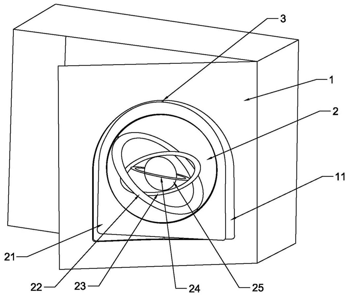 一种能够动态展示3D立体效果的环形平衡轮结构的制作方法