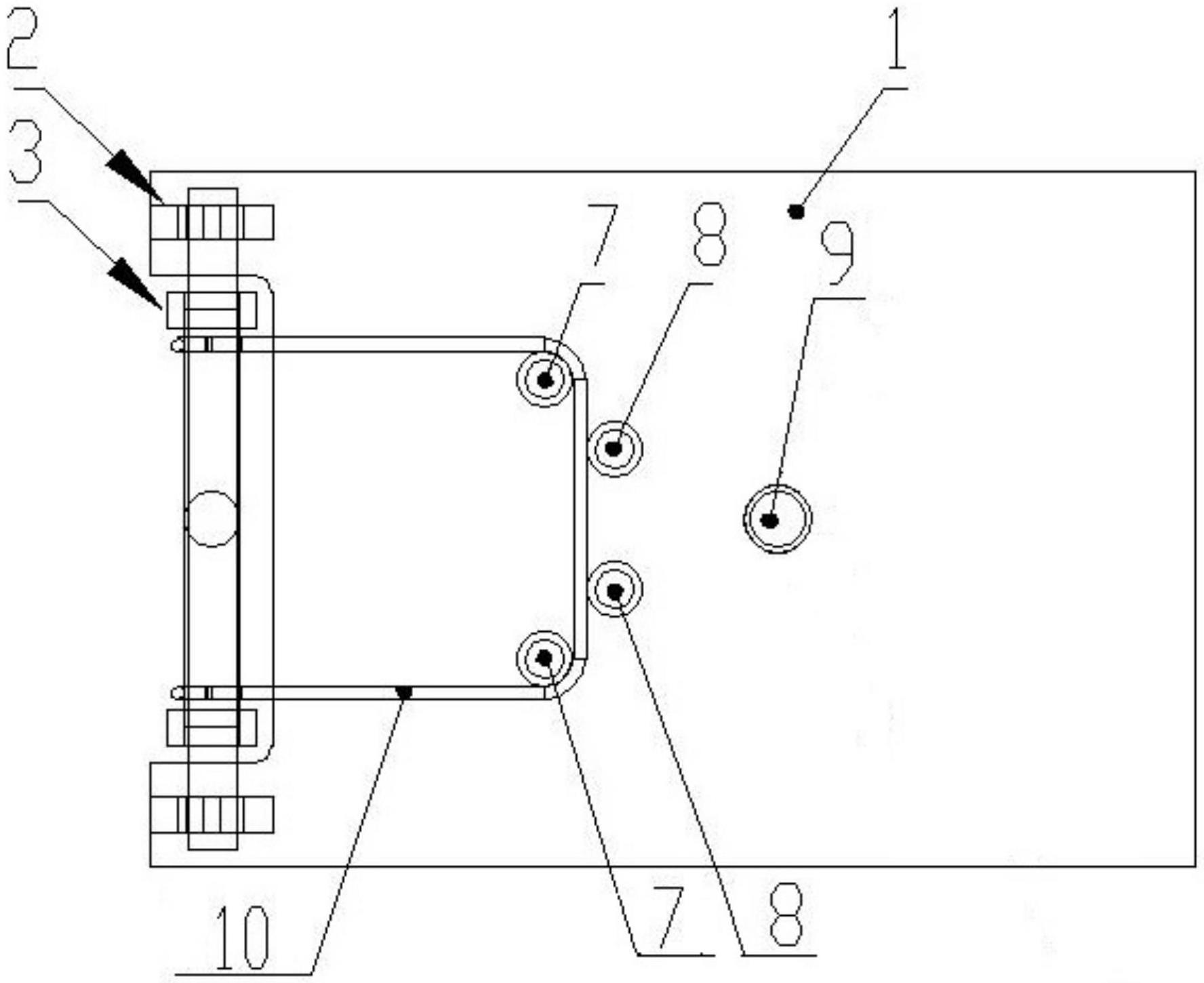 弹性支架折弯工装的制作方法
