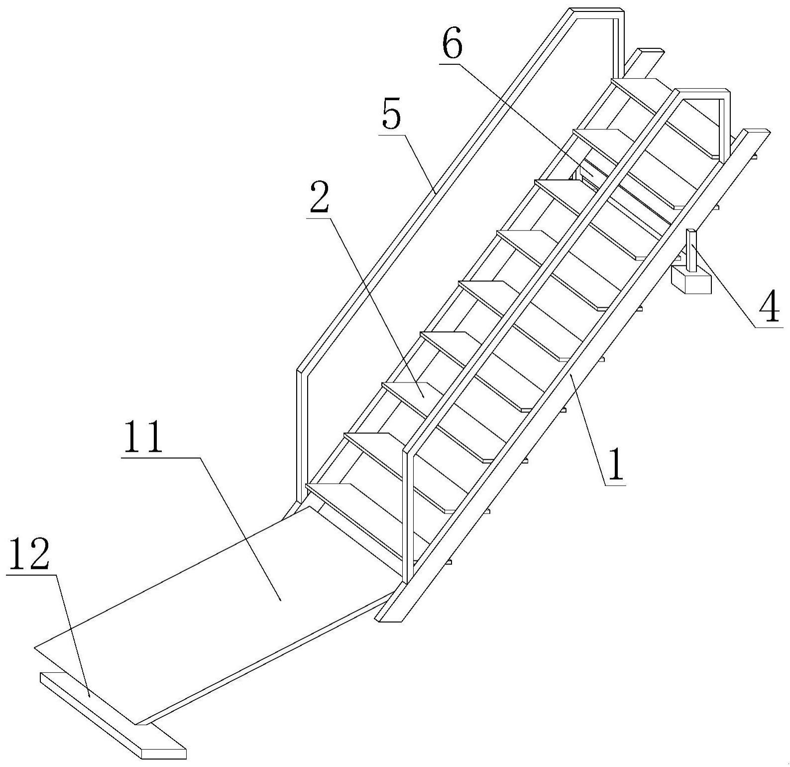 一种船用防滑登船钢梯的制作方法